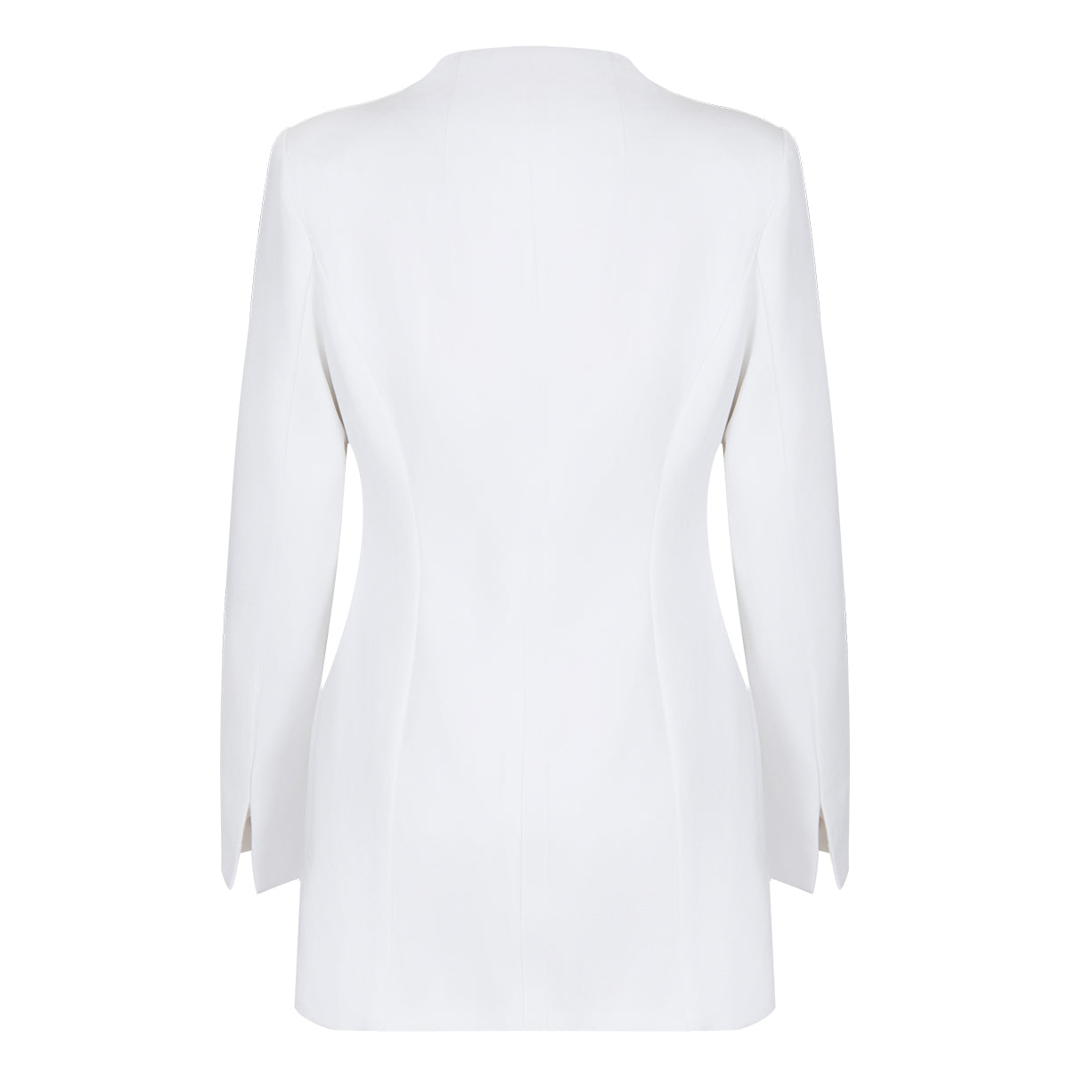 White Lapel Women Elegant Office Blazer Jacket