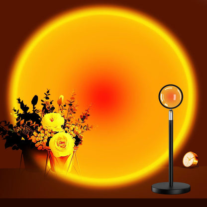 Sunset Lamp Projector with APP & Button Control, 360 Degree Rotation Multiple Colors Changing LED Lamp Night Light, Sunset Light for Bedroom Decor/Party/Christmas Gifts/Tiktok Live/Room Decor