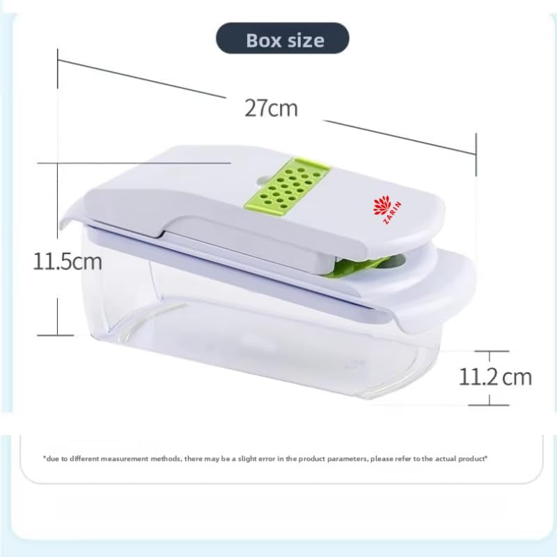 ZARIN 18-In-1 Vegetable Chopper & Slicer, Multi-Function Food Prep Tool for Cutting, Dicing & Slicing Vegetables, Kitchen Gadget
