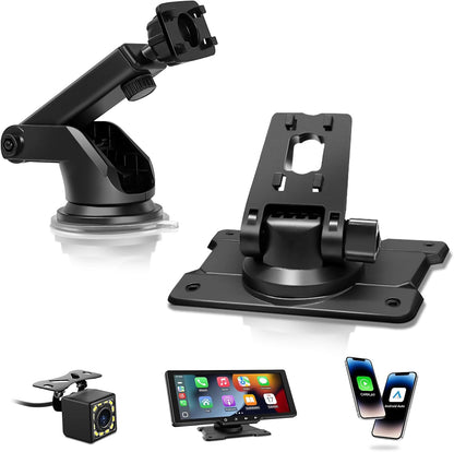 Portable Carplay Screen for Car, 10" Wireless Carplay & Android Auto Car Play Touchscreen with 1080P Backup Camera,Gps Navigation,Voice Control,5.0 Bluetooth (10Inch)