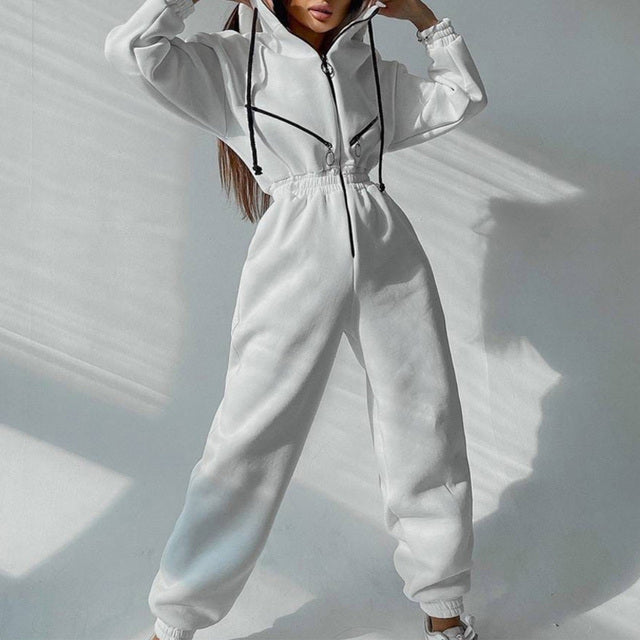 Casual Women Basic Hoodie Two Piece Set