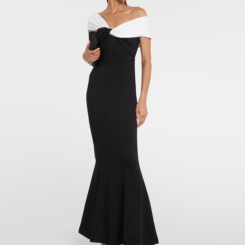 Off-Shoulder Knitted Dress