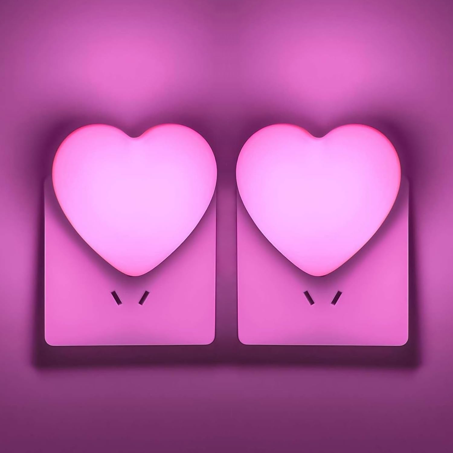 INZU Night Lights Plug into Wall, LED Night Light for Kids, Cute Nightlight with Auto Dusk to Dawn Sensor, LED Nightlight with Soft Warm Light for Bedroom, Nursery, Bathroom, Hallway (Pink)