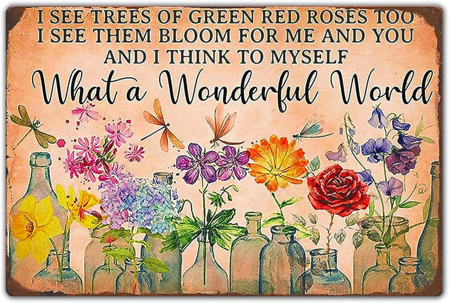 Fmcmly Daily Gratitude Inspirational Metal Tin Sign Green Boho Room Aesthetic Decoration Home Kitchen Office Bedroom Cafes Wall Decor 8X12 Inch