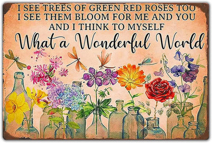 Fmcmly Daily Gratitude Inspirational Metal Tin Sign Green Boho Room Aesthetic Decoration Home Kitchen Office Bedroom Cafes Wall Decor 8X12 Inch
