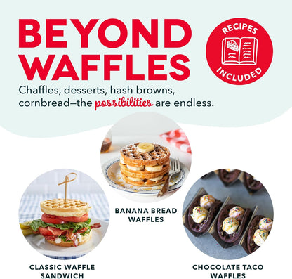 Dash Mini Waffle Maker- Compact Electric Iron for Creative Homemade Treats - Nonstick Surface - Easy-To-Clean - Perfect for Kids & Families - Aqua
