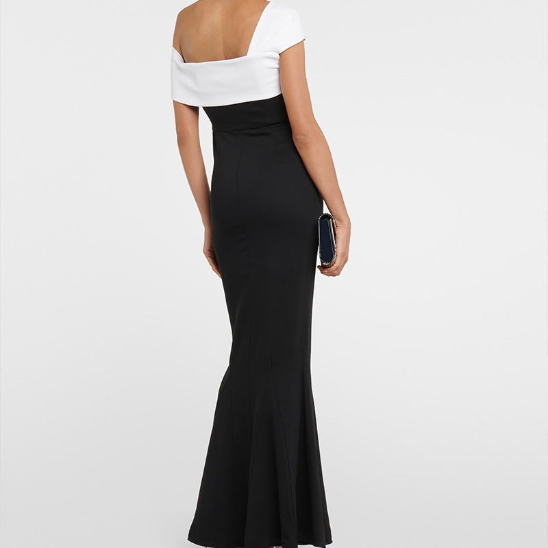 Off-Shoulder Knitted Dress