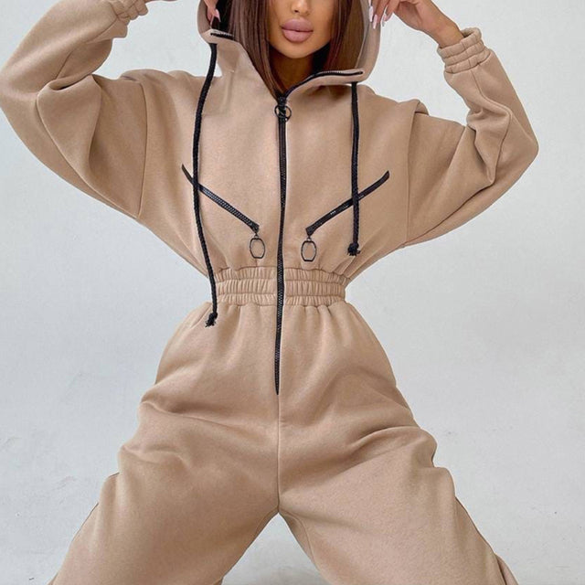 Casual Women Basic Hoodie Two Piece Set
