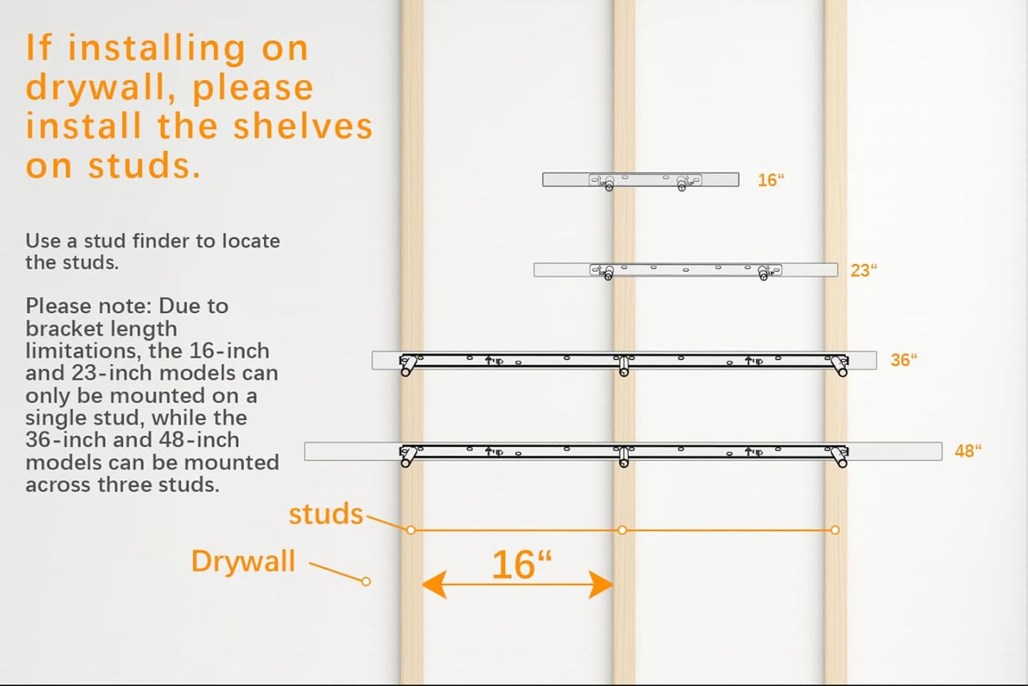 Floating Shelves for Wall, Wall Mounted Rustic Wood Shelves for Bathroom