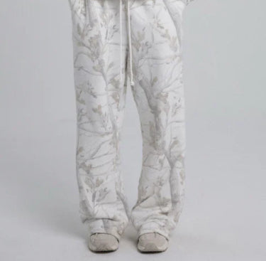 Camouflage Maple Leaf Hoodie Set Women